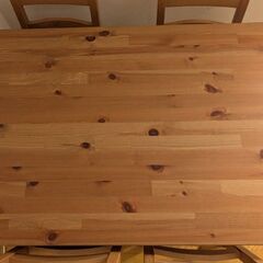 【取引中】30日処分！IKEA◯JUKKMOKKダイニングテーブル&チェア4脚セットの画像