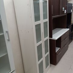 リユースのサカイ栃木店★ジモティ割あり★  収納棚 ホワイト W60×D40×H180 クリーニング済み TC9838の画像