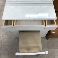 ドレッサー　スツール付き　ホワイト　【トレファク堺福田店】の画像