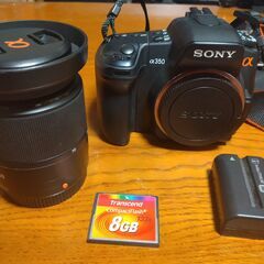 SONY デジタル一眼レフカメラ α350 本体+ズームレンズの画像