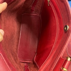 COACH オールドコーチ USA製 トートバッグ ショルダーバッグ 赤 本革 レザー トートバッグショルダーバッグ トートバッグの画像
