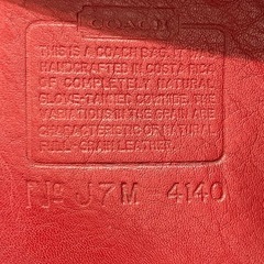 COACH オールドコーチ USA製 トートバッグ ショルダーバッグ 赤 本革 レザー トートバッグショルダーバッグ トートバッグの画像