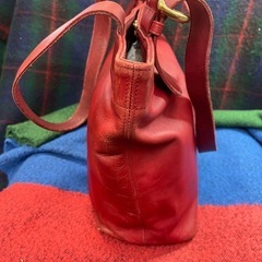 COACH オールドコーチ USA製 トートバッグ ショルダーバッグ 赤 本革 レザー トートバッグショルダーバッグ トートバッグの画像