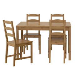 【取引中】30日処分！IKEA◯JUKKMOKKダイニングテーブル&チェア4脚セットの画像