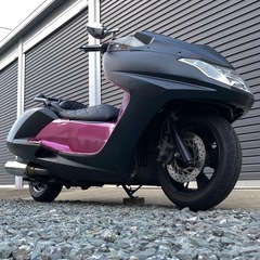 マグザム　全塗装　各部部品交換　メンテナンス済み　車体　カスタム　LED マフラー　オイル交換済み　カスタムパーツ　ハンドル　タイヤ新品の画像