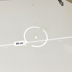 7/27まで！折りたたみテーブル 白の画像