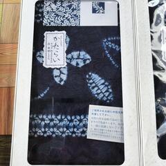 クロス　手しぼり本藍染の画像