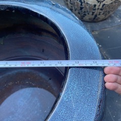 ジャンク火鉢　メダカ容器の画像