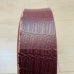 ゴールドバックル　ブラウンレザーベルトの画像