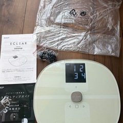【中古美品】ELECOM 体重計の画像