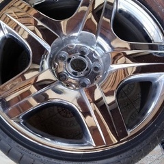 ベントレーホイールセット19インチ 9J pcd112 変換スペーサー付の画像