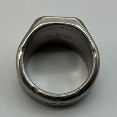 ルイヴィトン M62487 シグネットリング モノグラム シルバー Mサイズ 幅14mm 内径19mm JP19 US9.5 送料無料 本物保証の画像