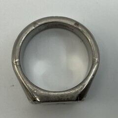 ルイヴィトン M62487 シグネットリング モノグラム シルバー Mサイズ 幅14mm 内径19mm JP19 US9.5 送料無料 本物保証の画像