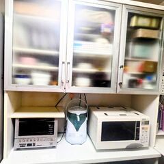 家電収納付きキッチンボード　120cm幅　の画像