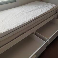 イケア IKEA セミシングルベッド ブリムネス の画像