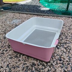 ペット用トイレ　リッチェル お掃除簡単ステップ壁付トイレの画像