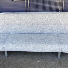 ★ 北九州、福岡市周辺配送可【ニトリ】 ソファべベッド  ［マークスAM］ファブリック  2人〜3人掛け  グレー  💳自社配送時🌟代引き可💳※現金、クレジット、スマホ決済対応※    の画像