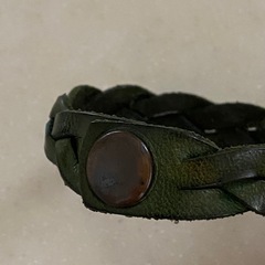 HATOHASI ハトハシ レザー ブレスレット 革製 モスグリーンの画像