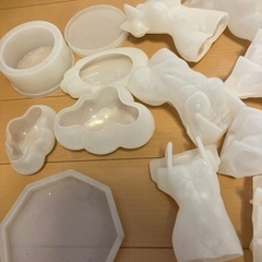 【ワンコイン】シリコン型セット18個アロマストーン作り、キャンドル作りなどの画像