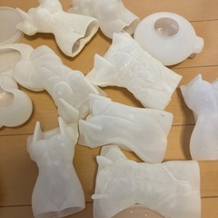 【ワンコイン】シリコン型セット18個アロマストーン作り、キャンドル作りなどの画像