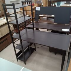 リユースのサカイ栃木店★ジモティ割あり★  デスク ブラック W120×D60×H148 クリーニング済み TC9841の画像