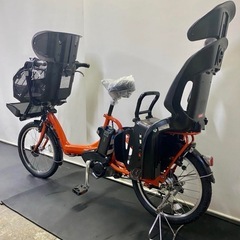1年保証 送料無料 新品部品多数　ブリヂストン　20インチ　子供乗せ　橙色　電動アシスト自転車　g725の画像