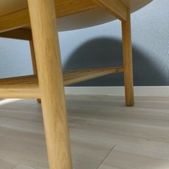 IKEA イケア　ローテーブル　円卓　丸テーブル　ウッド　
の画像