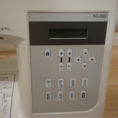 【美品】ミシン本体 コンピュータミシン　KC-220 ジャガー JAGUARの画像