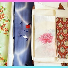 着物約20点、帯、草履、帯あげ、フェザーショール等多数の画像
