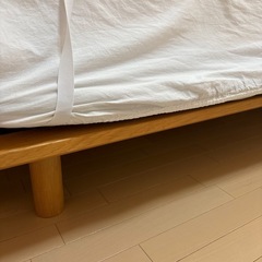 無印シングルベッドフレームの画像