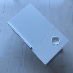 ベッドテーブル ベッドトレイ ホワイト ドリンクホルダー付き 折りたたみ の画像