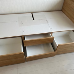 配達可【シングルベッド】【管理番号12107】金の画像