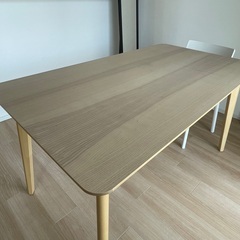 🍽【IKEA】LISABOダイニングテーブル（140×78cm）＋JANINGEチェア4脚セット（とても良い状態）お譲りしますの画像