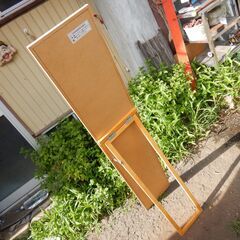 木枠の姿見　鏡　ミラー　150×28CM　の画像