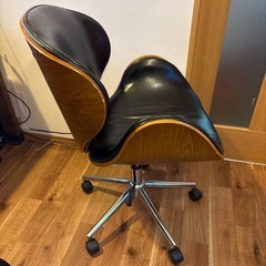 デスクチェア　木目　ウッドチェア　木の画像