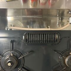【中古】ガスコンロ 2口 チューブ付きの画像