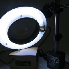 OOTSUKA オーツカ工学 照明付拡大鏡 WIDE 150RG-MS KANETEC カネテック マグネットホルダ台 の画像