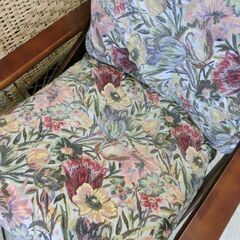 パーソナルチェア リクライニングソファ リクライニングチェア 花柄 １人掛け 椅子 イス いす 札幌 西区 西野店の画像