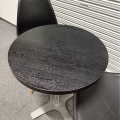 イームズ風チェア2脚　テーブル55cm セット　黒　カフェセットの画像