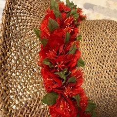 麦わら帽子　花赤Ａの画像