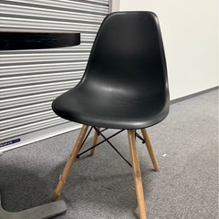 イームズ風チェア2脚　テーブル65cm セット　黒　カフェセットの画像