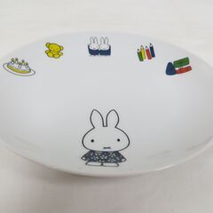 未使用品 ローソン ミッフィー プレート 平皿 5枚セット 直径19cm×高さ2.5cmの画像