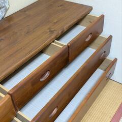 ローチェスト 洋服ダンス ブラウンの画像