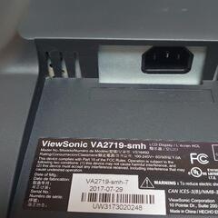 27インチ　ViewSonic　VA2719-smhモニターの画像