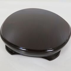 未使用品 木製 一枚板 飾り台 置台 ＃52-2 幅29.5cm×奥行23cm×高さ4cmの画像