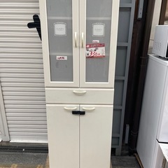 【中古】 ¥3,300 キッチン棚　食器棚　キズ有　大特価　【I...
