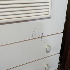 【8月末まで】白いタンス 昭和レトロの画像