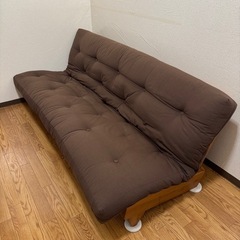 【ソファベッド】 ハイバック 3人掛けお譲りします  【セミダブル】の画像