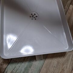 現行品　ニトリ　抗菌水切り水切りWコート(2段スリム FW-2S ホワイト) 商品コード   8988125 (11)の画像