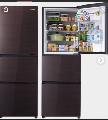 ハイセンス HR-G2801BR 冷蔵庫 282L 3ドア